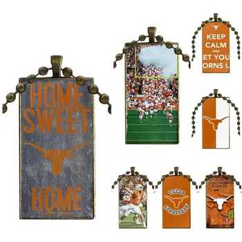 

Texas Longhorns Football For Girls Handmade Gift Glass Pendant Galaxy Pendant Necklace Women Bronze Plated Necklaces Jewelry