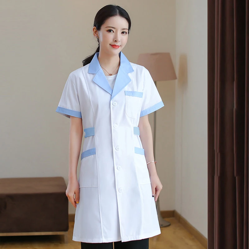 Униформа медсестры женские белые пальто медицинская хирургическая одежда аптека больница доктор одежда для женщин Красота и здоровье рабочая одежда Новинка