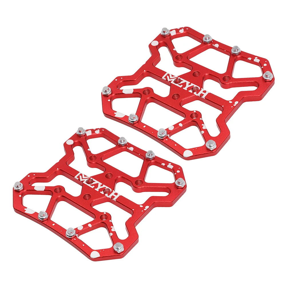 Red MTB горная педаль накладки на педаль велосипед Clipless для SPD для KEO педали платформы 90*90 мм алюминиевый сплав - Цвет: Red