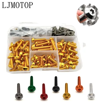 

For YAMAHA FZ6 FZ8 MT01 MT-125 MT07 MT-07 FZ-07 MT09 FZ-09 MT15 XJR400 XJR1300 Motorcycle Windshield Body Fairing Bolts Screws