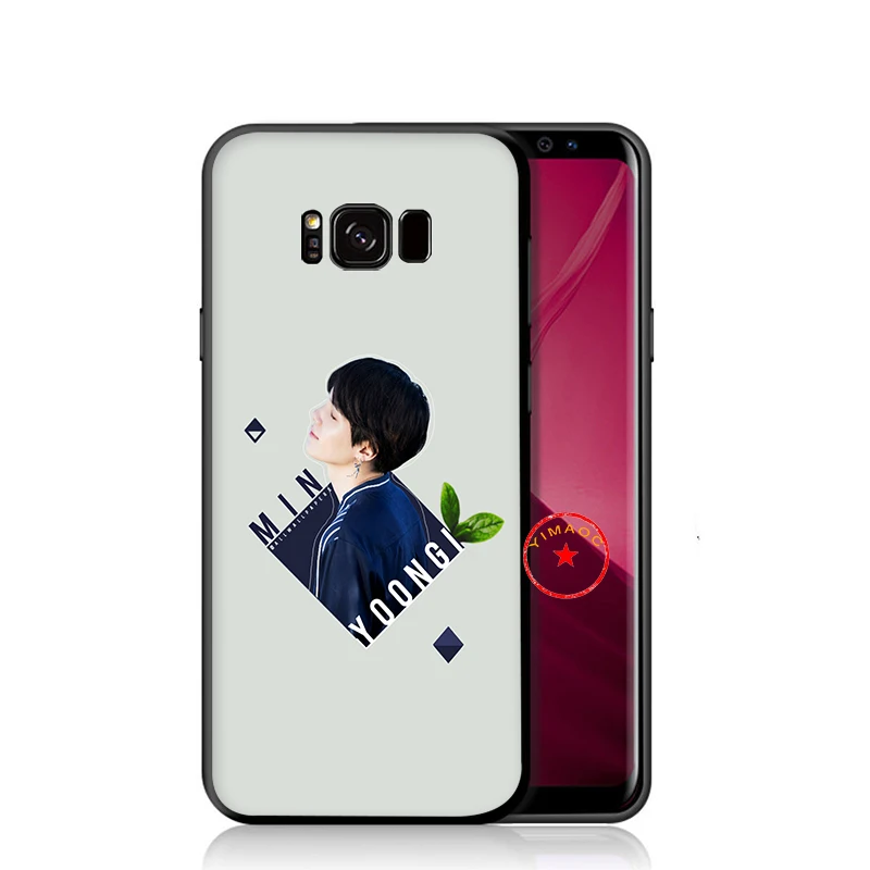 Мягкий силиконовый чехол Suga K Pop Min Yoongi K Pop для телефона samsung Galaxy A9 A8 A7 A6 Plus A5 A3 J6 - Цвет: 2