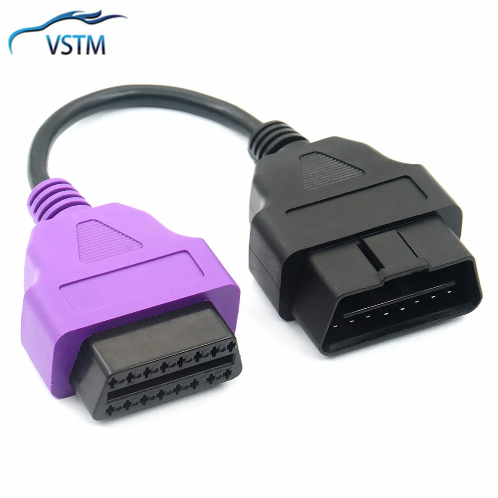 1 шт. адаптер для сканирования Fiat Ecu 16-контактный кабель OBD2 OBD Alfa Romeo шесть цветов