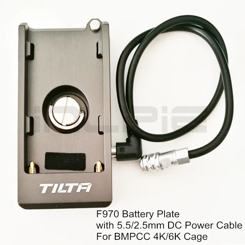 Tilta F970 Батарейная пластина 12V 7,4 V Выходной порт с 1/4-20 монтажными отверстиями из алюминия - Цвет: Plate with Cable