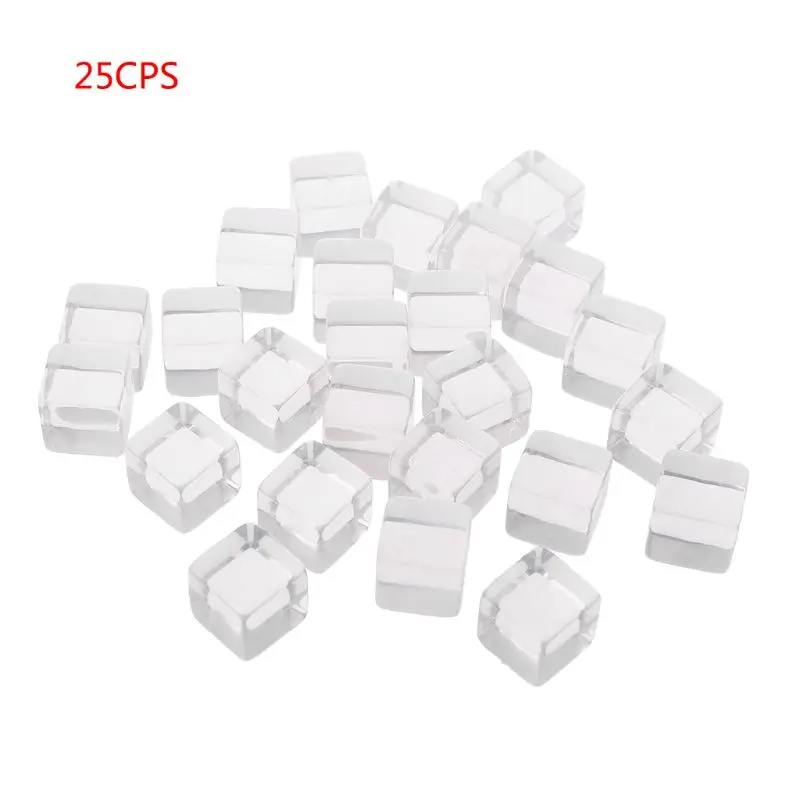 White 25 шт./компл. игра в кости номер 16 прозрачные квадратные кубики вечерние Клубные игры настольные игры для подземелья D& D - Цвет: White