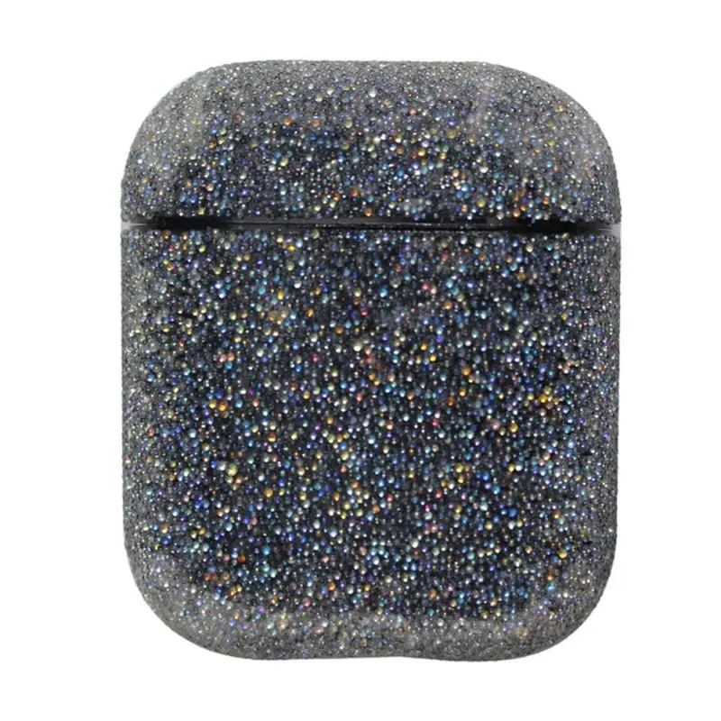Жесткий чехол с блестками для Apple Airpods, беспроводная Bluetooth гарнитура H37E