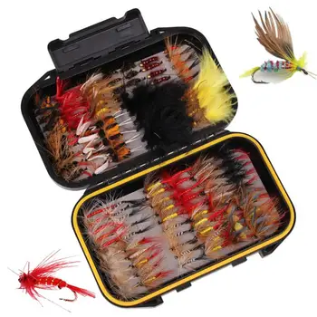 

12/40/72/100/120 Bionic Insect Fly Fishing Hooks Lure Set Imitation Butter Flies Nymph Scud Fly Bug Worm Fishing Accessories