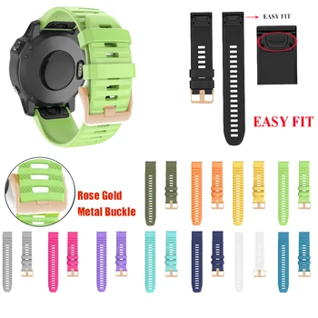 

For Garmin Fenix 5/5x 5s Plus 6 6S 6X Silicone Replacement Wrist Band Strap Activity Tracker Silicone watch band smart bracelet