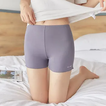 

Women Modal Safety Cotton Blend Stretchy Solid Color High Waist Stretchy Ultra Thin Comfy Underskirt Safety Pants