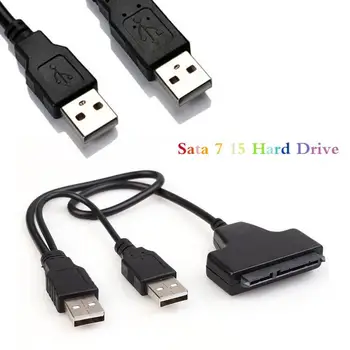 

SATA to USB 2.0 To 7 15 22pin Adapter Cables USB 2.0 Adapter Cable For 2.5 HDD Laptop Hard Disk 2.5-inch SATA hard drive TSLM1