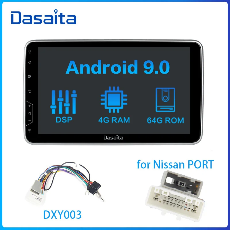 For Nissan port 10," ips экран автомобиля Радио 2 Din Android 9,0 DSP универсальный автомобильный стерео Мультимедиа Bluetooth gps навигация HDMI - Цвет: For Nissan port