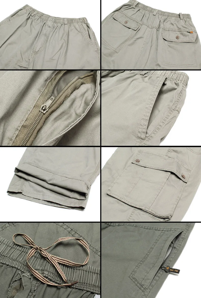 Men Plus Large Size Cargo Pants Cotton Straight Oversize Tracksuit Wide Leg Tactical Baggy Trousers Spring Summer 5XL 6XL