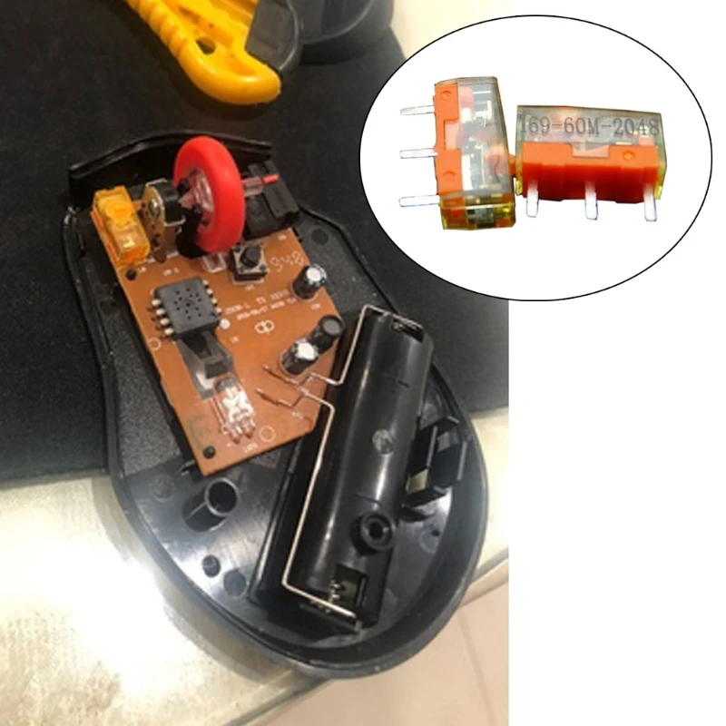 TTC Dustproof Gold Mouse Micro Switch 2Pc Micro Button Gold Contactor 60 Million 1XCB mouse micro switch
