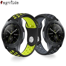 Силиконовая лента для samsung Galaxy 46 мм Acrive 42 мм Шестерни S3 Frontier спортивные S2 huawei часы GT ремешок 20 мм/22 мм ремешок для наручных часов braelet