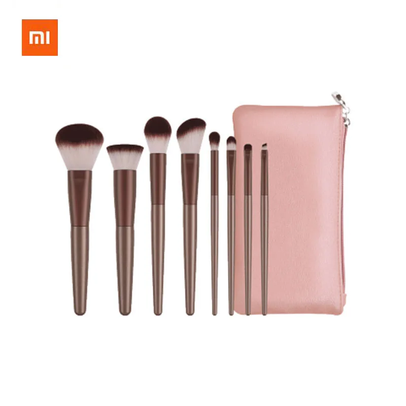 Xiaomi Youpin DUcare набор кистей для макияжа в сумочке профессиональные косметические кисти набор рассыпанная пудра Кисть PU мягкая сумка для макияжа
