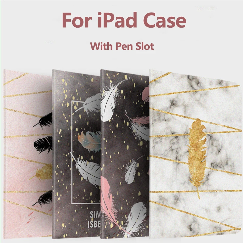 Чехол для iPad Air 3 чехол со слотом ручки силиконовый мраморный флип Pro 11 дюймов 1 2 10 5