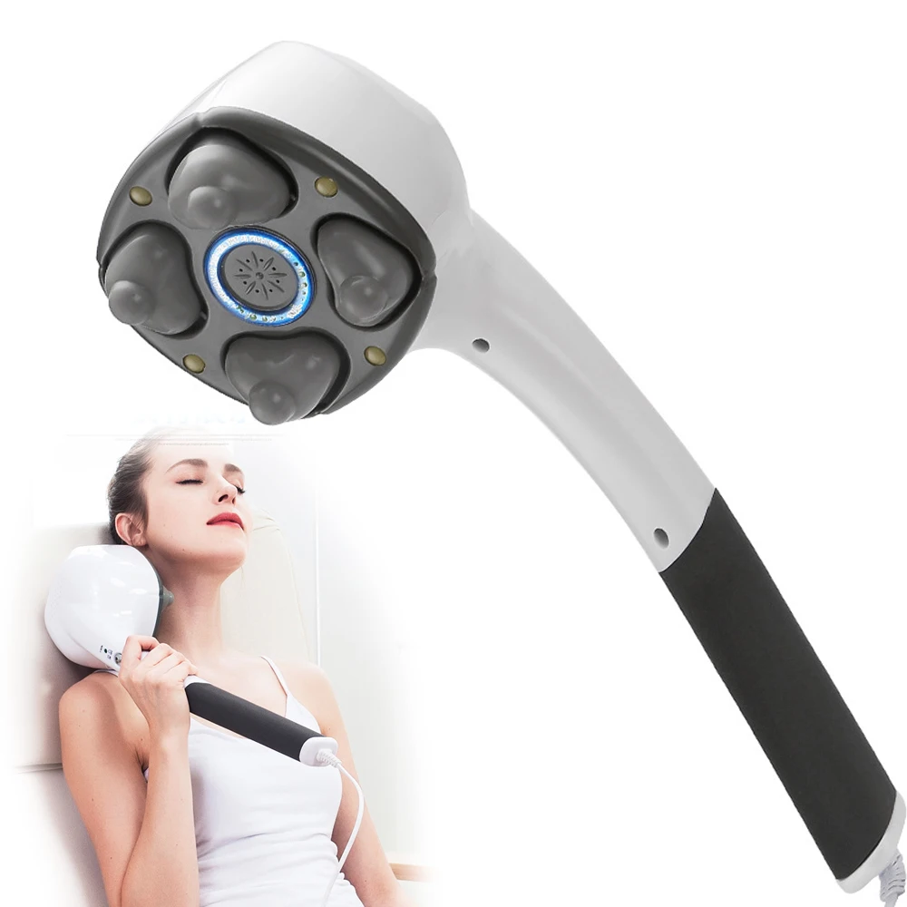 Electric Vibration Hammer Stick Massager Handheld Neck Back Shoulder Waist Leg Body Massage Kneading Relax Deep Tissue Muscle
