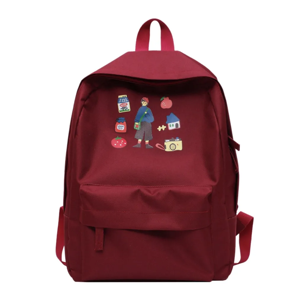 Женский Многофункциональный нейлоновый рюкзак уличный однотонный для