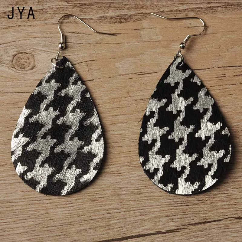 Cpop кожаные серьги с рисунком гусиные лапки модные настоящими перьями Подвесные