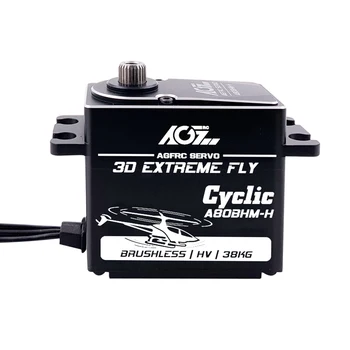 

AGFrc A80BHM-H 79g Torque 38KG HV 4.8-8.4V Programmable Digital Brushless Motor CNC Servo For RC Plane Helicopter Cyclic
