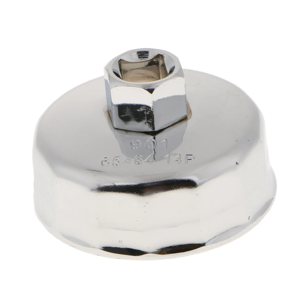 65mm 14 Flutes Oil Filter Cap Wrench Tool  Cap Oil Filter Wrench Car Socket Remover Tool for Toyota LEXUS Or other Car