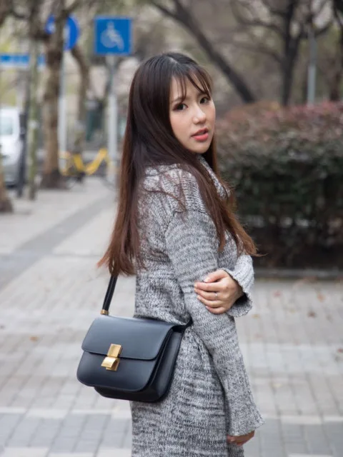 New Tofu Bag cow Leather Hand Rub Mini Small Square Single Shoulder Oblique Span Empty Sister Bag