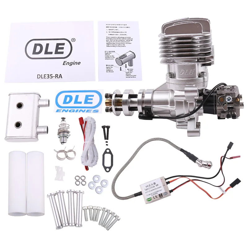 DLE 35RA газ Бензин/Бензин 35cc двигатель для RC модель самолета запчасти DLE35RA два штриха один цилиндр задний выхлоп