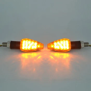 

Motorbike Motorcycle Smoke Lights Amber Indicators Blinkers Lamps UNIVERSAL Signal Set 14 LED