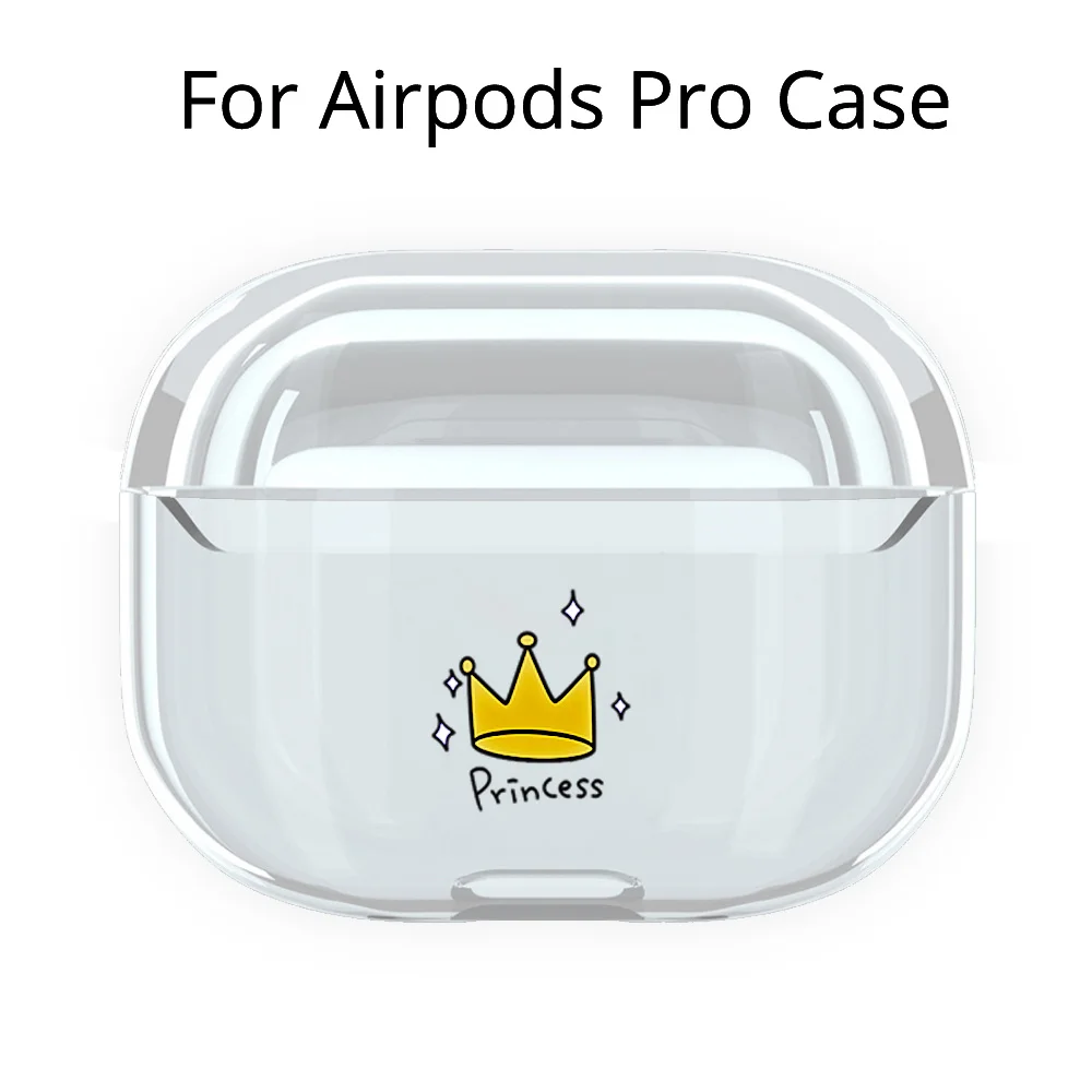 Прозрачный жесткий чехол для наушников из поликарбоната для Airpods Pro с милым рисунком Микки из мультфильма, беспроводные наушники, защитный чехол для зарядки - Цвет: For Pods Pro PC7008
