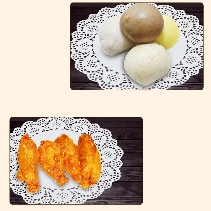 Круглая кружевная бумага 100 шт./лот Абсорбирующая масло для украшения тортов