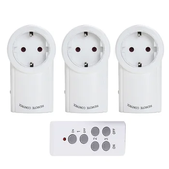 

Universal for Socket Power Outlet 43hz Wireless Remote Control Smart Socket Plug for Broadlink RM Pro+ Indoor Home 1 TX To 3 R