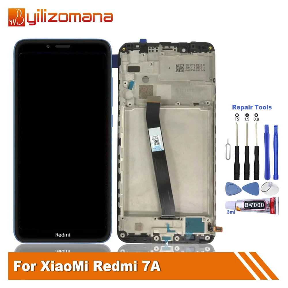 ЖК-сенсорный экран для Xiaomi Redmi 7A 7 A ЖК-дисплей сенсорный дигитайзер с рамкой для Redmi 7A запчасти для ремонта