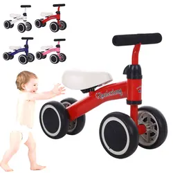 Tricycle pour bébés de 1 à 3 ans, vélo d'équilibre, apprendre à marcher, sens de l'équilibre, pas de pédale, jouets d'équitation pour enfants 