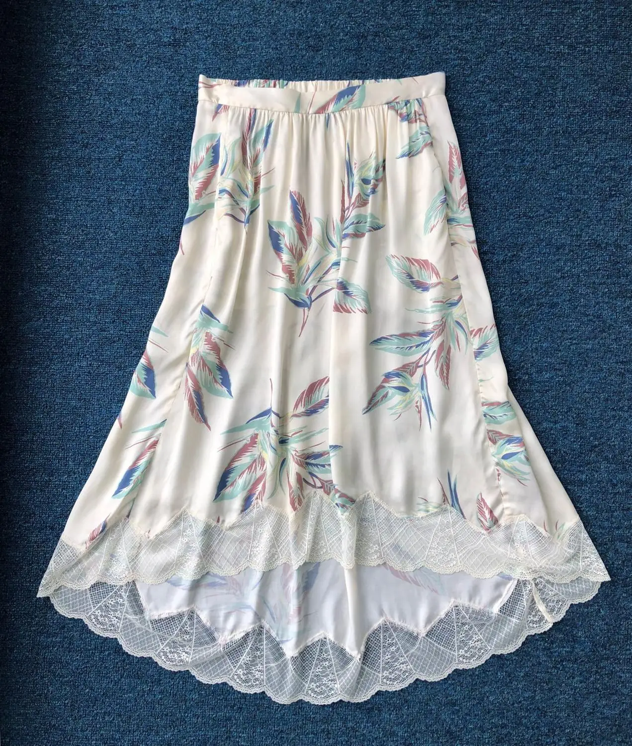 Женская кружевная юбка миди с принтом|Юбки| |