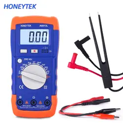 HONEYTEK измерительный конденсатор емкости электронный измерительный измеритель емкости тестовый er + Пинцет конденсатора тестовый зажим