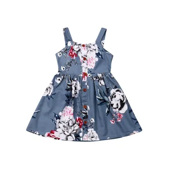 

Infant Kids Baby Girls Summer Flower Dress Princess Pageant Dress Sundress 4Y