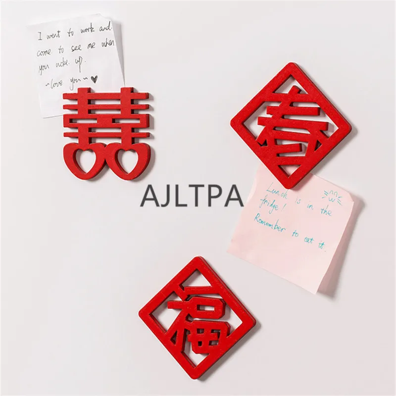 100pcs/lot Fridge Magnets Chinese Souvenir Refrigerators Magnetic Sticker Chinese Home Decor Kitchen Decor Accessories CT0491