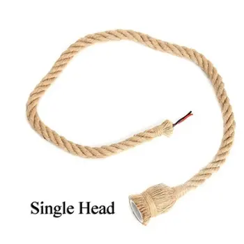 

Hemp Rope Pendant Lights Vintage Retro Loft Industrial Hanging Lamp for Living Room Kitchen Home Light Fixtures Decor Luminaire