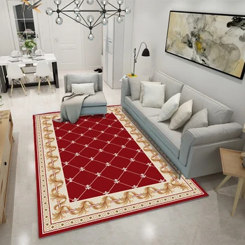 

Persian Style Large Area Rug Abstract Flower Art Carpets For Living Room Bedroom Anti-Slip Floor Mat Carpets Drop Ship