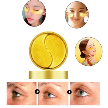 

Gold Eye Mask Patches For Eyes Korean Reduce Dark Circles And Eye Bags Hyaluronic Acid Patches Anti-Aging Lifting Skin Care