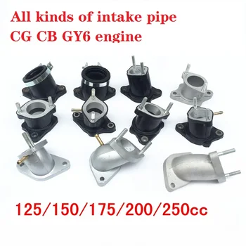 

motorcycle cg cb gy6 engine 30mm intake pipe manifold ATV quad dirt pit bike cqr 125cc 150cc 200cc 250cc zongshen loncin lifan