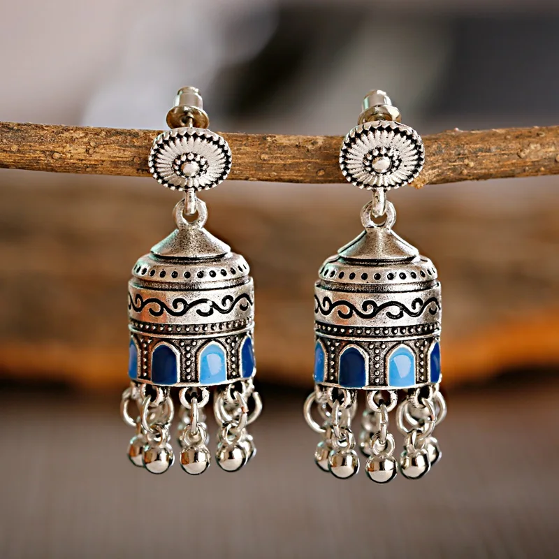 2020 женские индийские ювелирные изделия Jhumka Jhumki Этнические Ретро болливудские