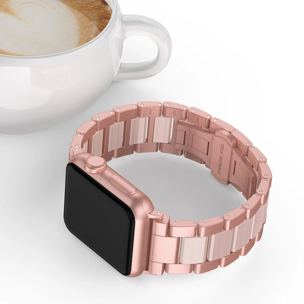 Классический металлический ремешок для Apple Watch 5 44 мм 40 мм 38 мм 42 мм браслет из цинкового сплава ремешок для iWatch серии 1 2 3 4 ремешок для часов