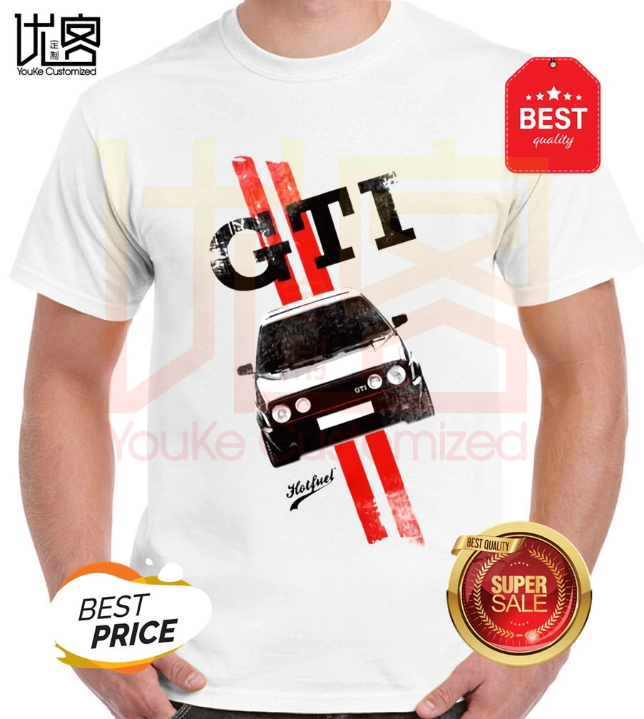 2020 new Golf Mk2 GTi t-shirt Men's women's Summer 100% Cotton Team Tees Male Newest Top Popular Normal Tee Shirts | Мужская