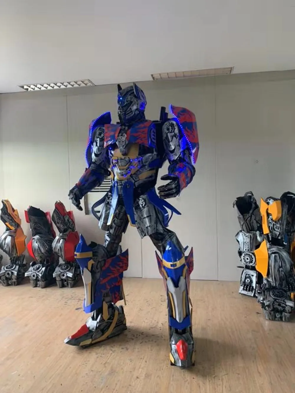 Optimus Pri Bumblebee Трансформеры костюм Броня Косплей вечерние костюмы с крупным
