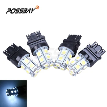 

T20/T25 5050 13 SMD Car High Power Front Rear Sidemarker Parking License Plate Tail Dome Index White LED Lamps Lights Bulbs 4Pcs