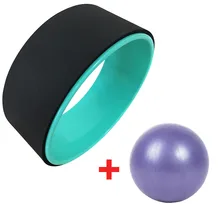 Колесо для йоги Дхарма поза йоги колеса 25 cm йога мяч 12.5x5In круг для йоги кольцо прочные роликовые йога подставка для спины баланс аксессуар