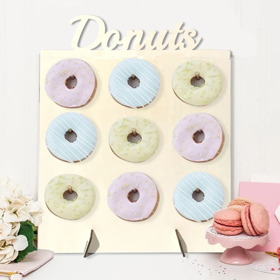 Tronzo деревянные подставки для пончиков, для дня рождения, свадьбы, события, вечерние украшения, праздничные вечерние принадлежности, подставка для пончиков - Цвет: Donut Stand