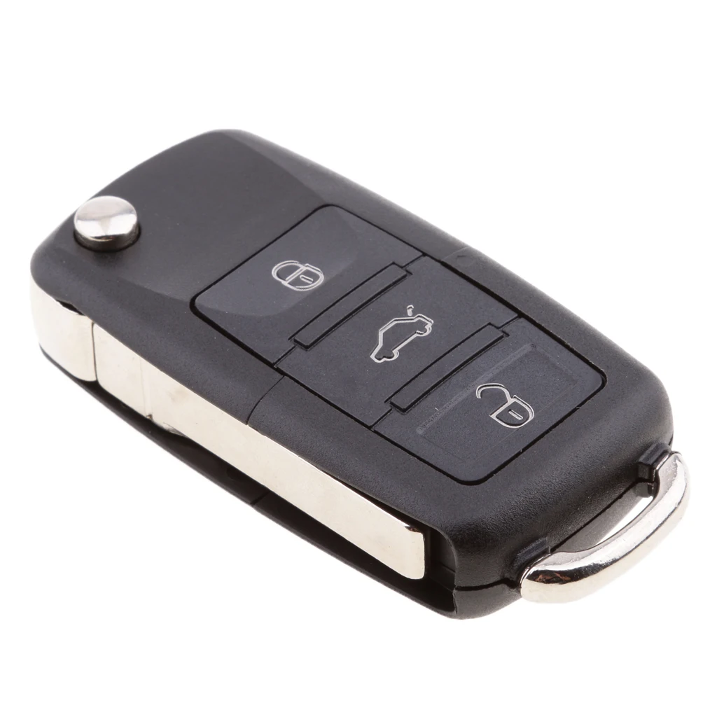 3 Buttons Remote Flip Folding Key for VW Passat 02-05 Golf 02-06 Polo 02-09