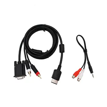 

VGA Cable for SG Dreamcast High Definition + 3.5mm to 2-Male RCA Adapter B95C