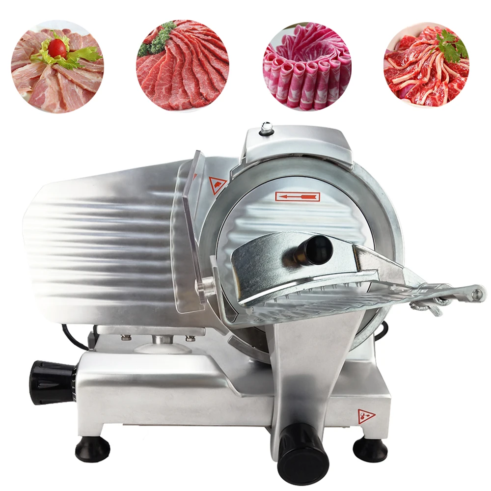 

Commercial MEAT SLICER Machine Automatic Meat Slicing Adjustable Meat Cutting Machine Kitchen Restaurant Supplies